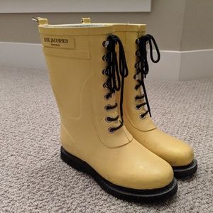 Ilse Jacobsen Yellow Rainboots size 36 (6/6.5)
